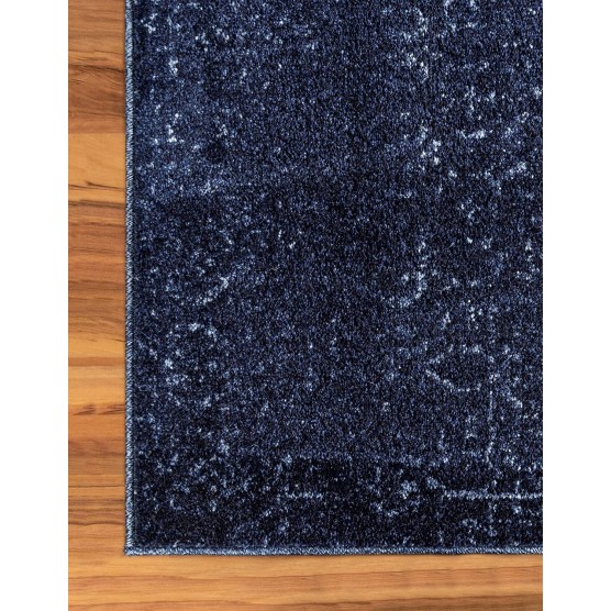 Del Mar Collection Area Rug - Jennifer (4' 1" x 6' 1" Rectangle, Blue/ Navy Blue)