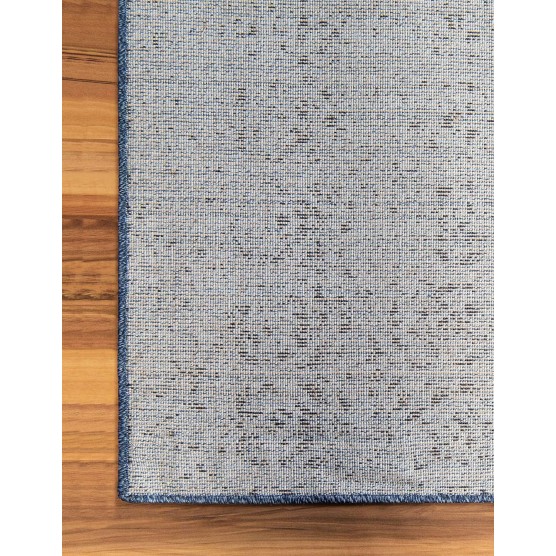 Del Mar Collection Area Rug - Jennifer (4' 1" x 6' 1" Rectangle, Blue/ Navy Blue)