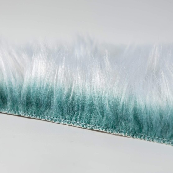 faux fur rug, Fluffy Shaggy Area Rug Ultra Soft 2 x 6 Feet Sheepskin Fur Rug, Frosted Bottom Spring Green Fuzzy Rug Machine Washable Shag Rug, Nursery Decor Throw Rugs for Bedroom, Living Room