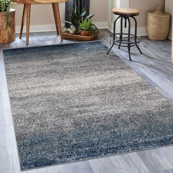 Lagos Collection 7929 Blue 4x5 Modern Area Rug