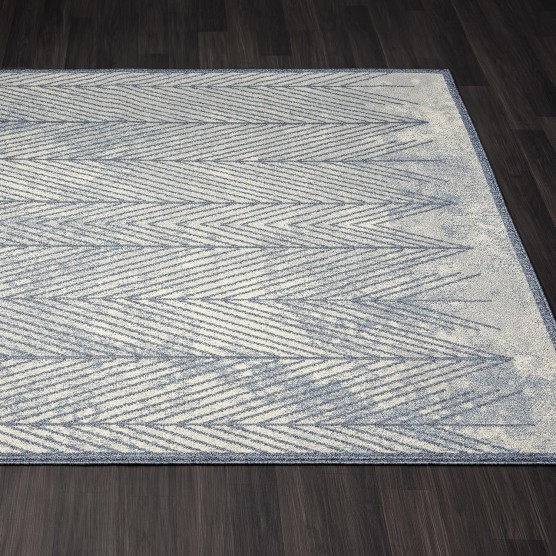 Blue 8x10 Geometric Area Rug