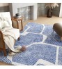 Zen Garden Area Rug - Ultra Soft Area Rug 3x5, Non Slip, Stain Resistant Living Room Rug, Washable Area Rugs for Living Room, Rugs for Bedroom (Blue, 3x5)