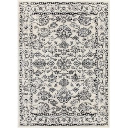 Well Woven Palace Oriental Ivory Grey Black 5'3" x 7' Area Rug